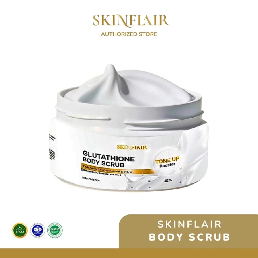 Jelita Kosmetik SKINFLAIR Glutathione Body Scrub
