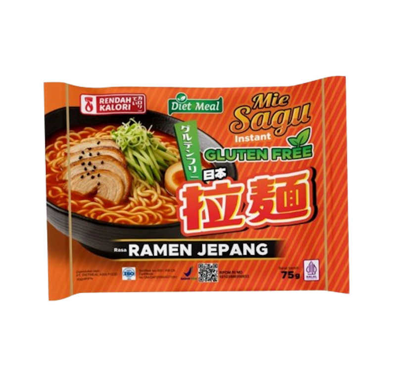 Dietmeal Mie Sagu Instan Gluten Free Ramen Jepang 1