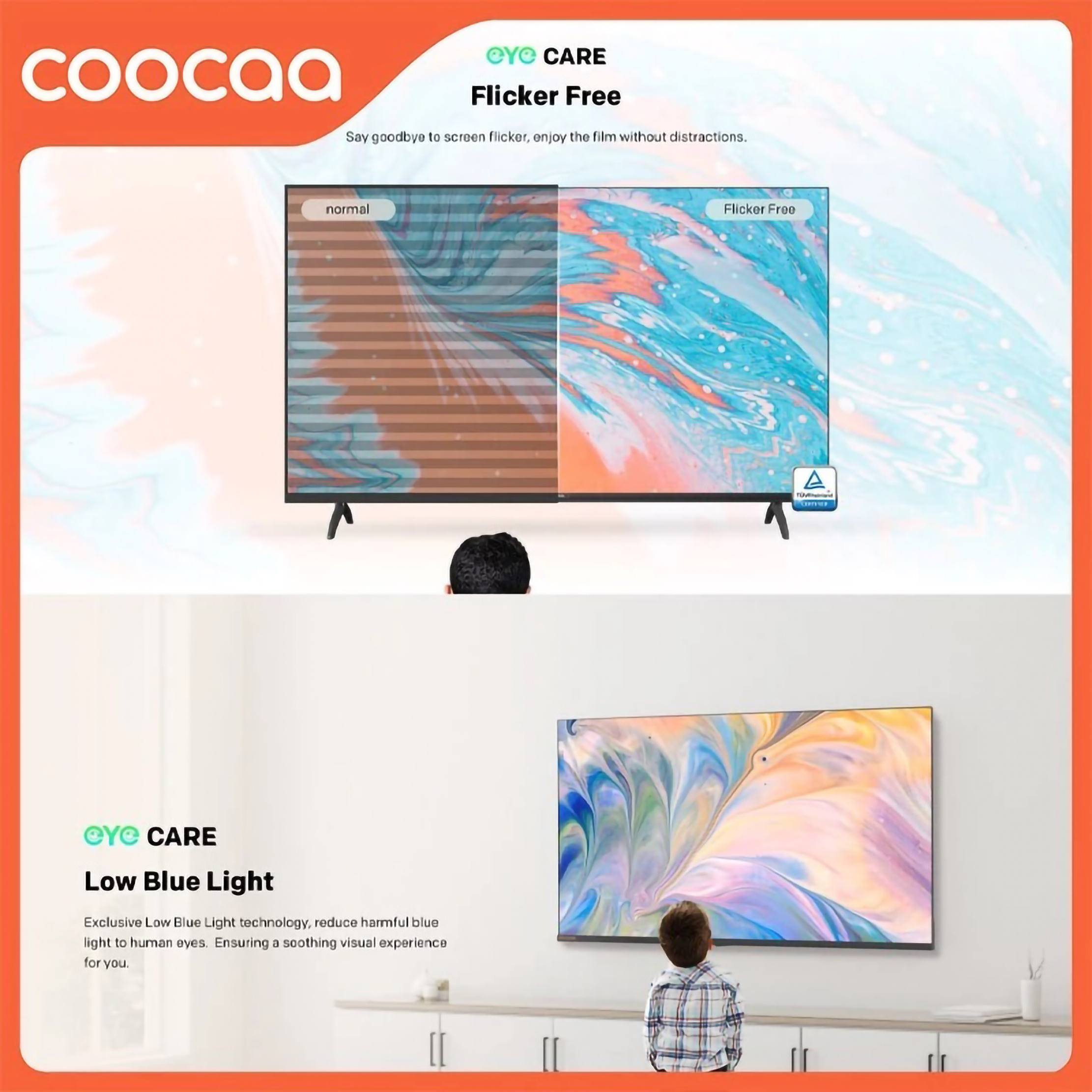 Skyworth Coocaa 43" 2K LED Smart TV 43S3U Plus