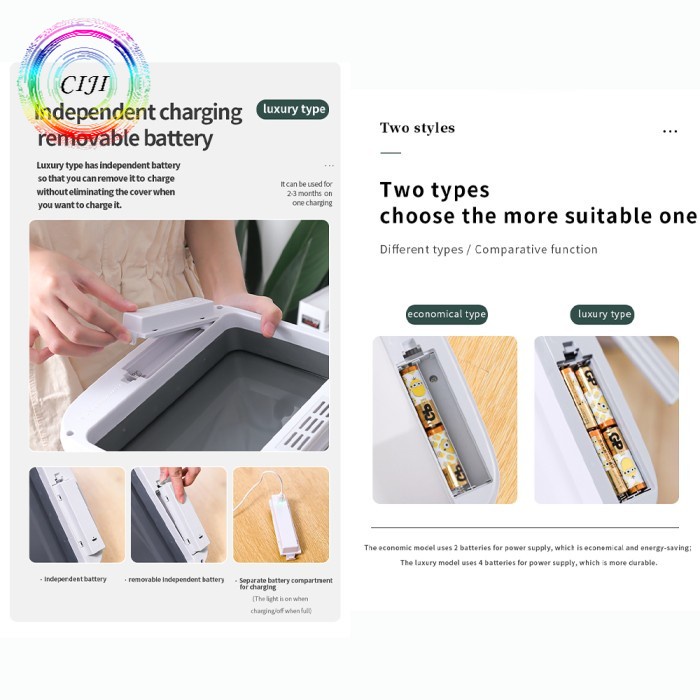 CIJI  Tempat Sampah Otomatis Sensor Infrared Kapasitas Besar