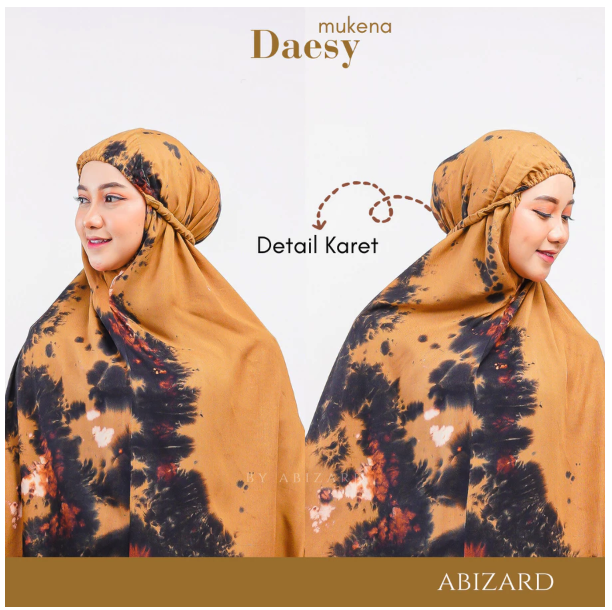  Abizard Mukena Bali Dewasa Rayon Premium Motif Tye Dye