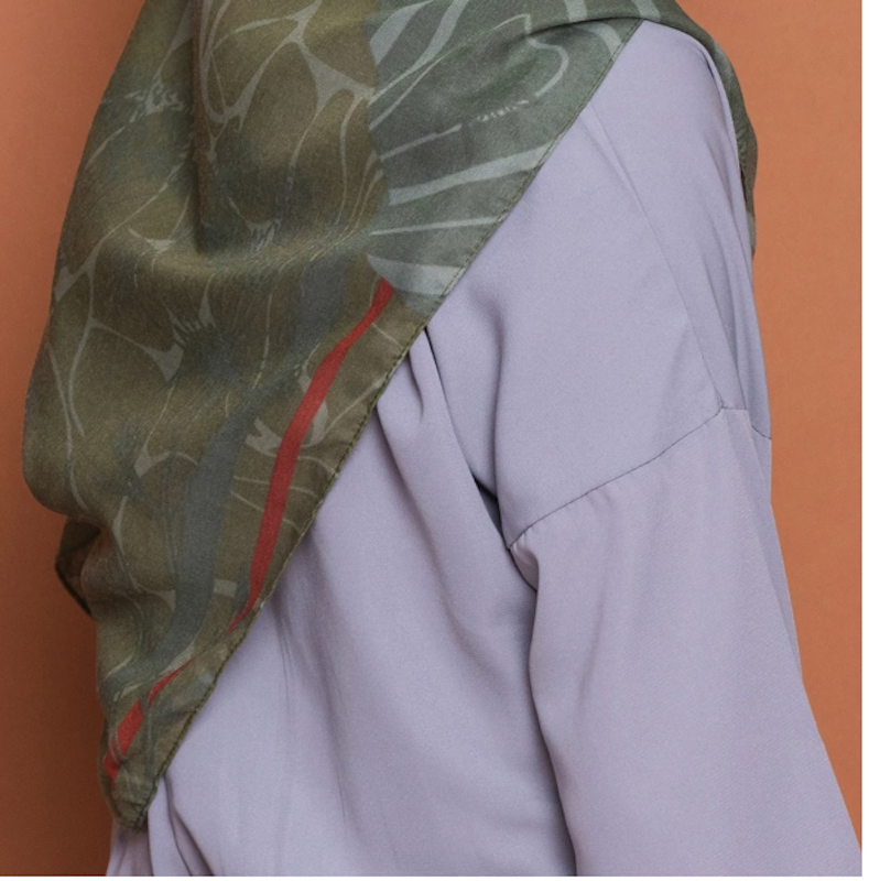 ZM Zaskia Mecca Maluku Olive Scarf 3