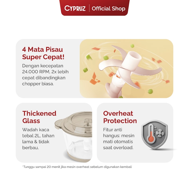 Cypruz Chopper Multifunction 5in1 2