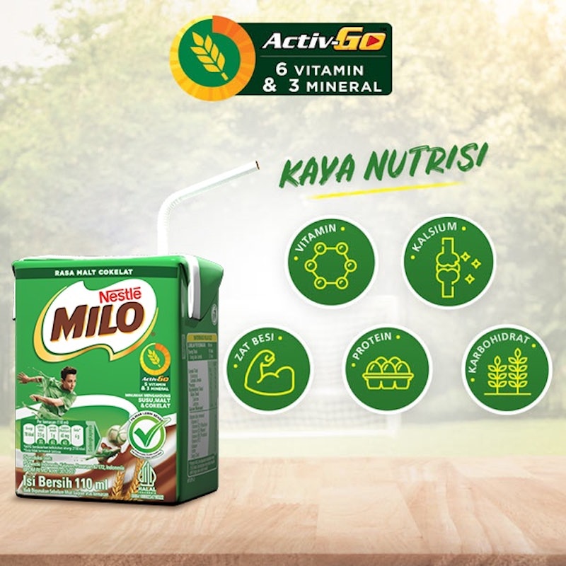Milo Activ-Go Cokelat UHT 4