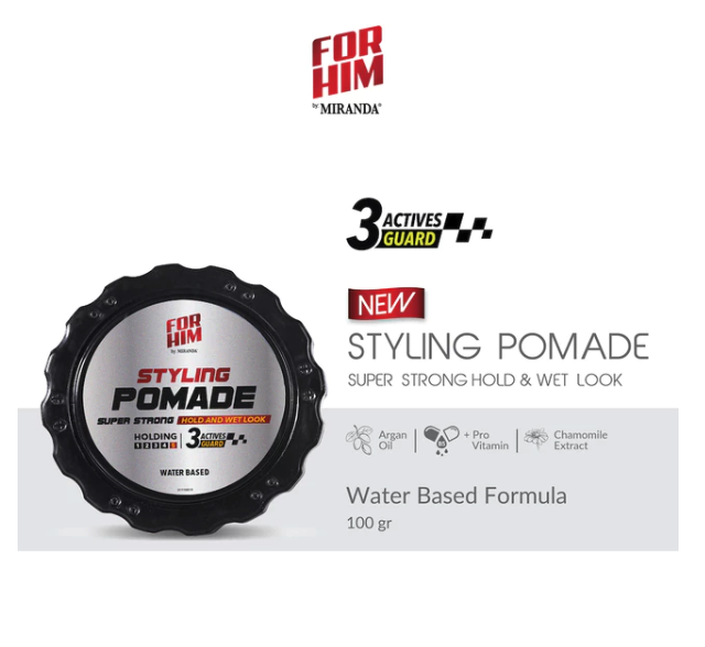 Victoria Care Indonesia For Him Styling Pomade Super Strong Hold and Wet Look