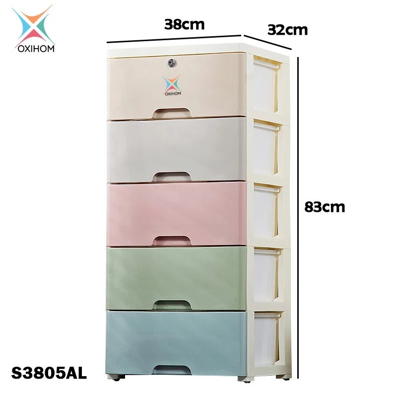 Abditama Graha Internusa Oxihom Lemari Plastik 5 Laci  S3805AL