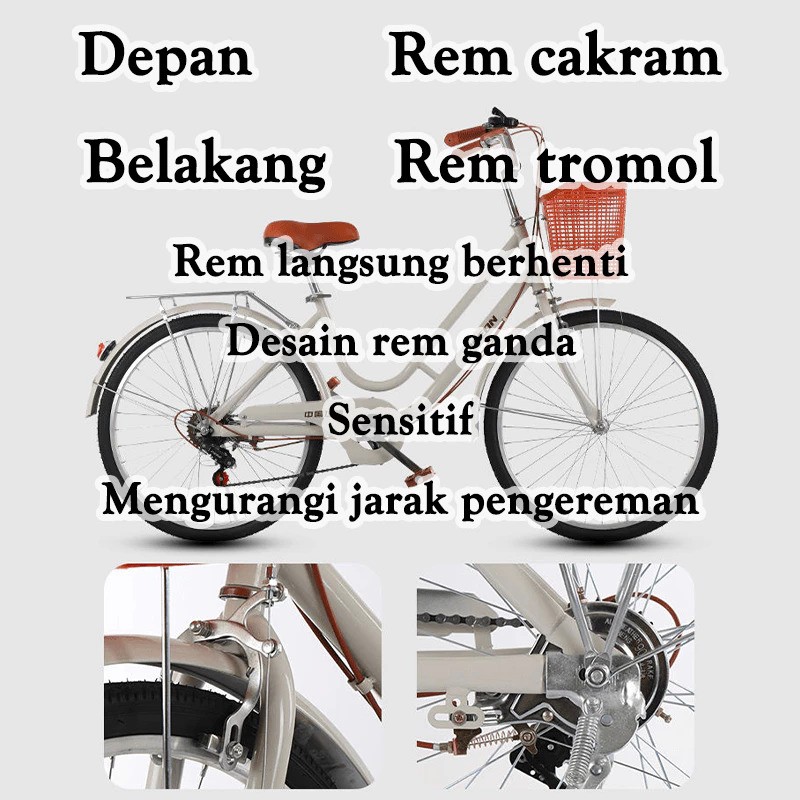  Anchi Sepeda Dewasa Ukuran 26 Inch Sepeda Kota
