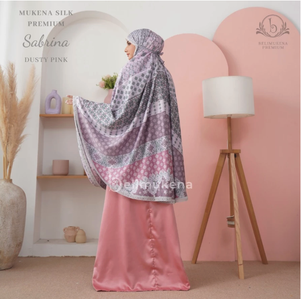  Belimukena Premium Mukena Silk Premium 2in1 Sabrina Set Sajadah