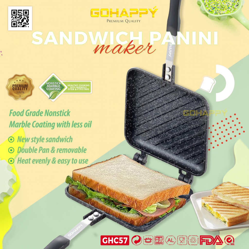 Gohappy Makmur Indonesia Gohappy Sandwich Panini Maker GHC-57