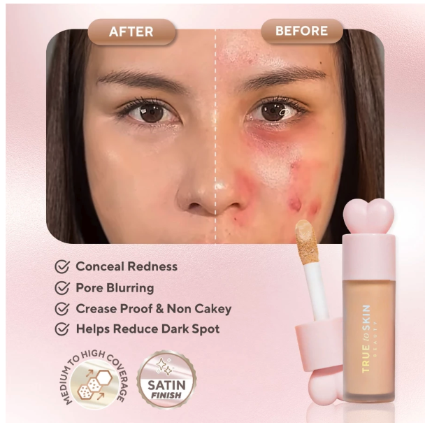 Triniti Tunggal Abadi True to Skin Skinlike Cover Serum Concealer Cheesecake