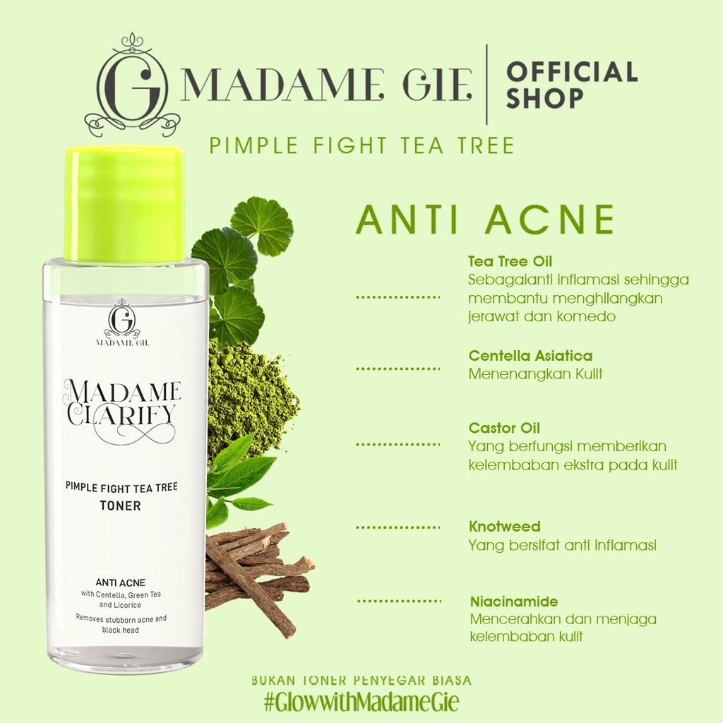 Madame Gie Madame Clarify Pimple Fight Tea Tree Toner