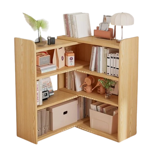 Lemari Kayu Pajangan Lipat Sudut