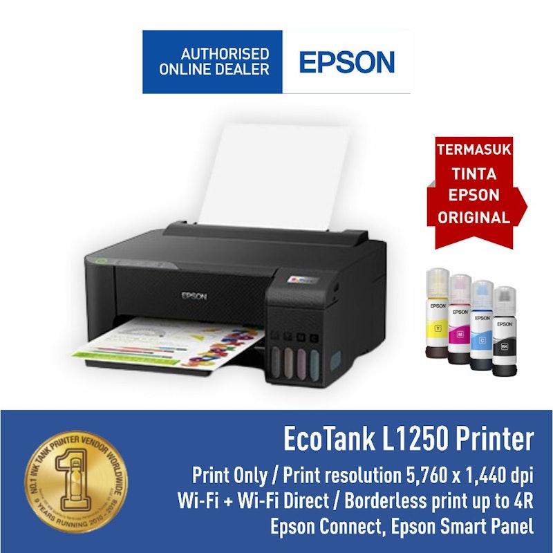 EcoTank L1250 A4 Wi-Fi Ink Tank Printer 3