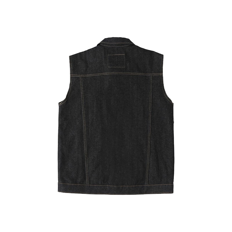 ETERNALWORKS Vest Denim Jacket Boston Dark Indigo 2
