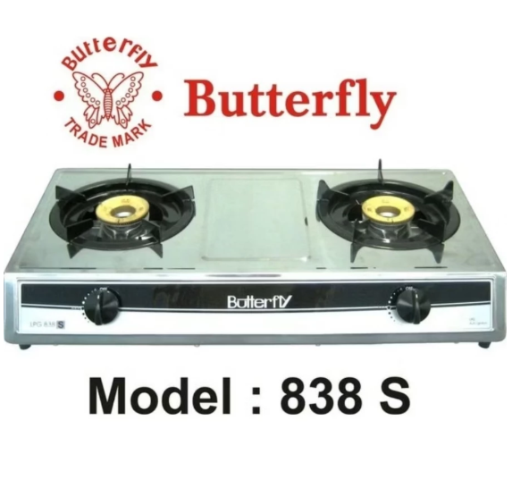 Butterfly Butterfly Kompor Gas 2 Tungku LNG  838S