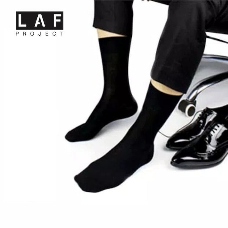 LAF Project Kaos Kaki Hitam Polos Kerja 5