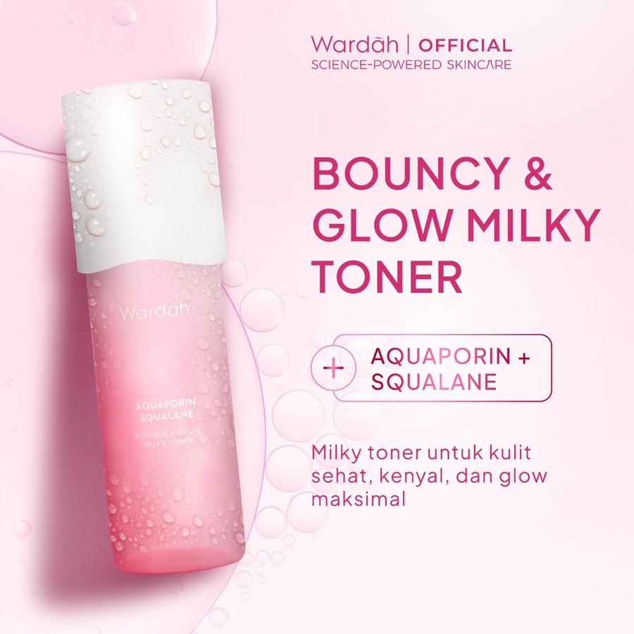 Paragon Technology and Innovation Wardah Aquaporin Squalane Bounce & Glow Milky Toner