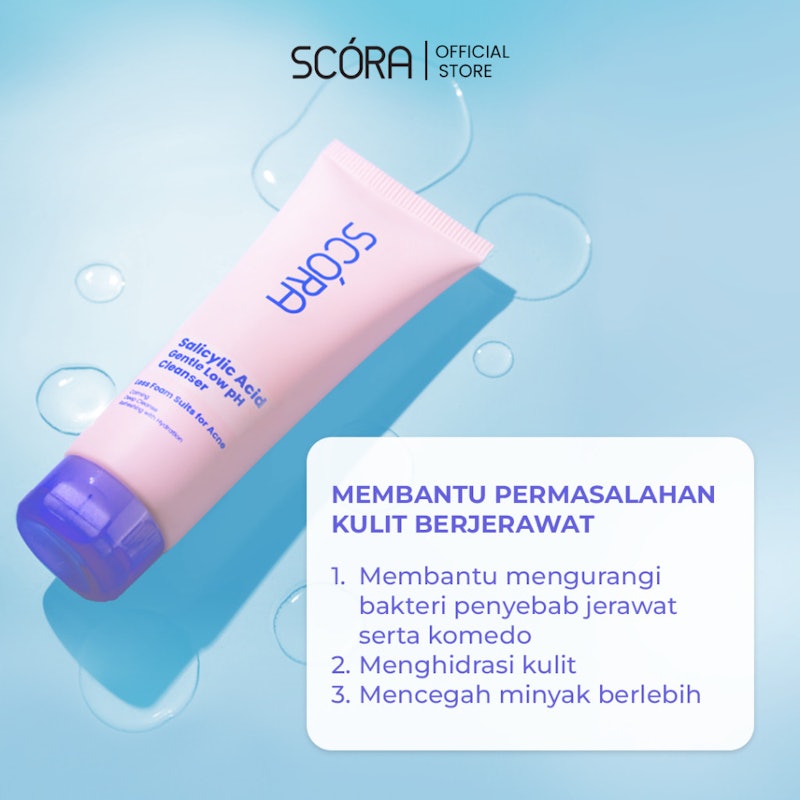 SCORA Salicylic Acid Gentle Low pH Cleanser 3
