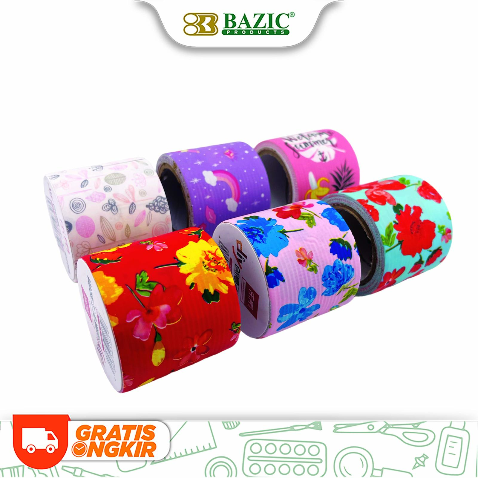 Bazic DIY Decorative Cloth Tape Assorted 5