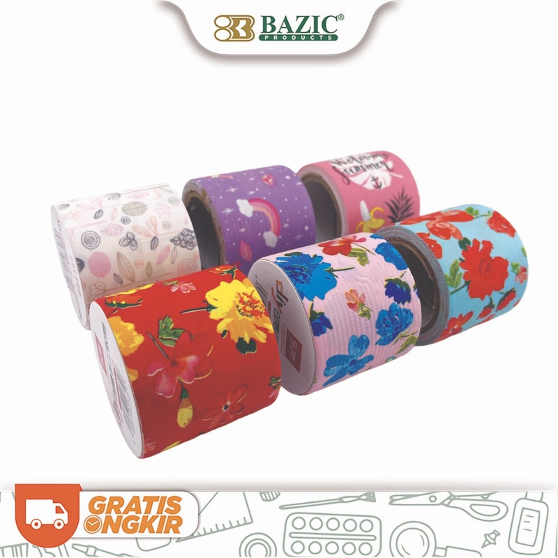 Bazic DIY Decorative Cloth Tape Assorted 5