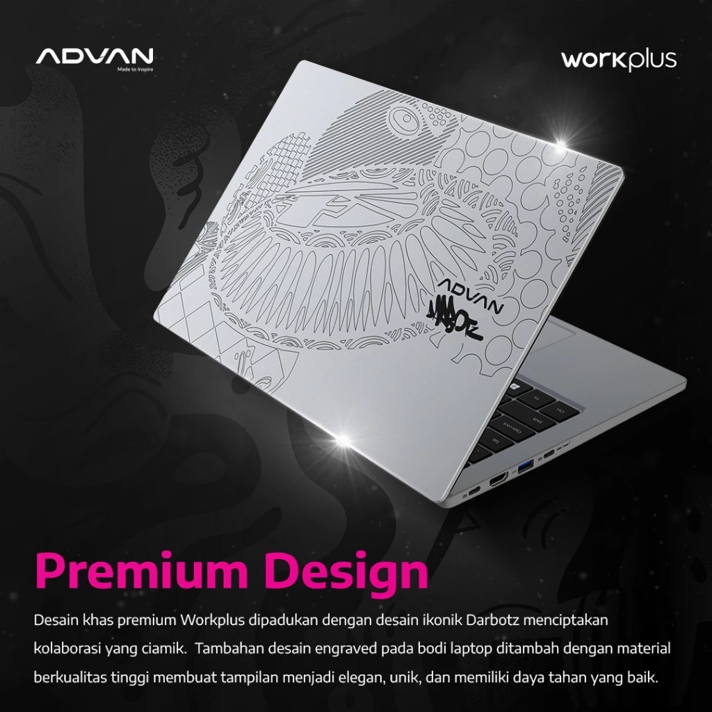 Bangga Teknologi Indonesia ADVAN X DARBOTZ Laptop Workplus