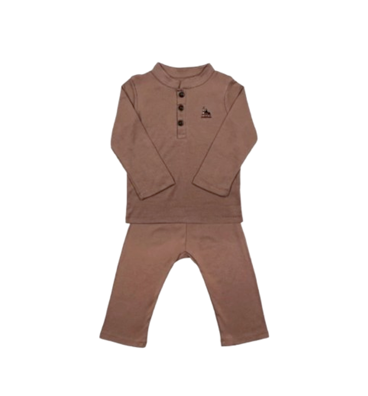 Baby Hai Setelan Koko Rayya Series Coklat 1