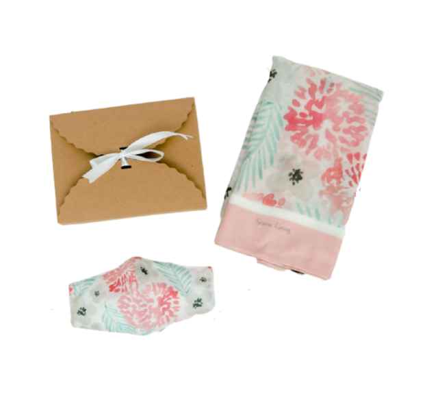 Seruni Living Hampers Square Premium Voal Scarf dan Masker