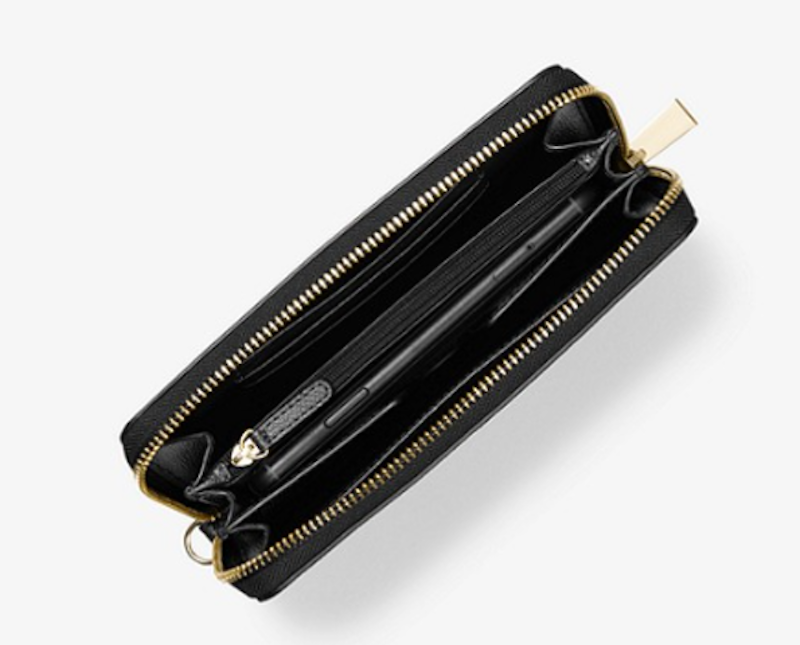 Large Crossgrain Leather Smartphone Wristlet 2