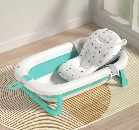 Momwell Indonesia Sejahtera Momwell Foldable Baby Bath Tub with Pillow