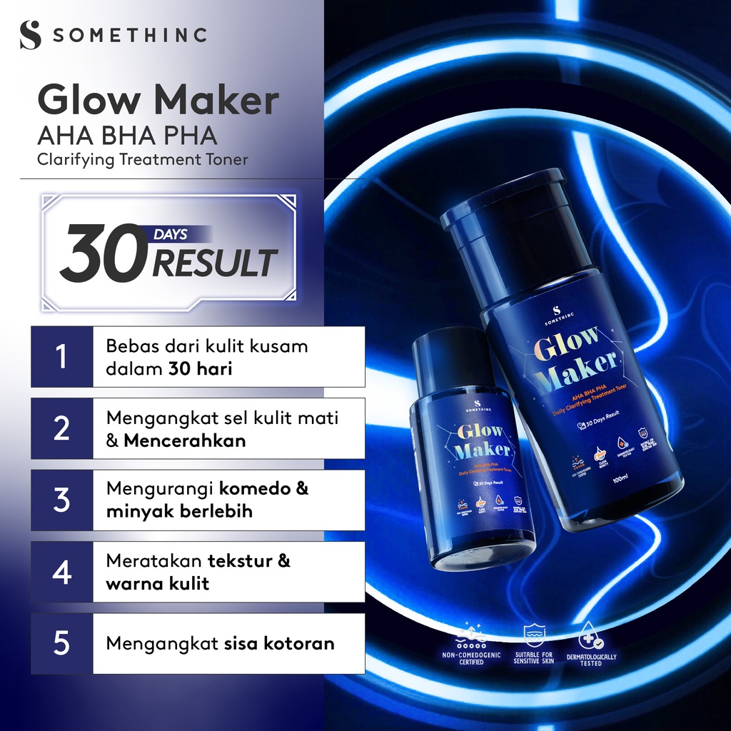 Somethinc Glow Maker AHA BHA PHA Clarifying Treatment Toner