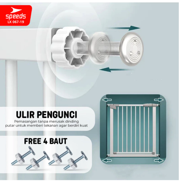 SPEEDS Baby Safety Gate  LX 067-19