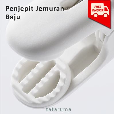 TATARUMA Mono - Penjepit Jemuran Baju Estetik Putih