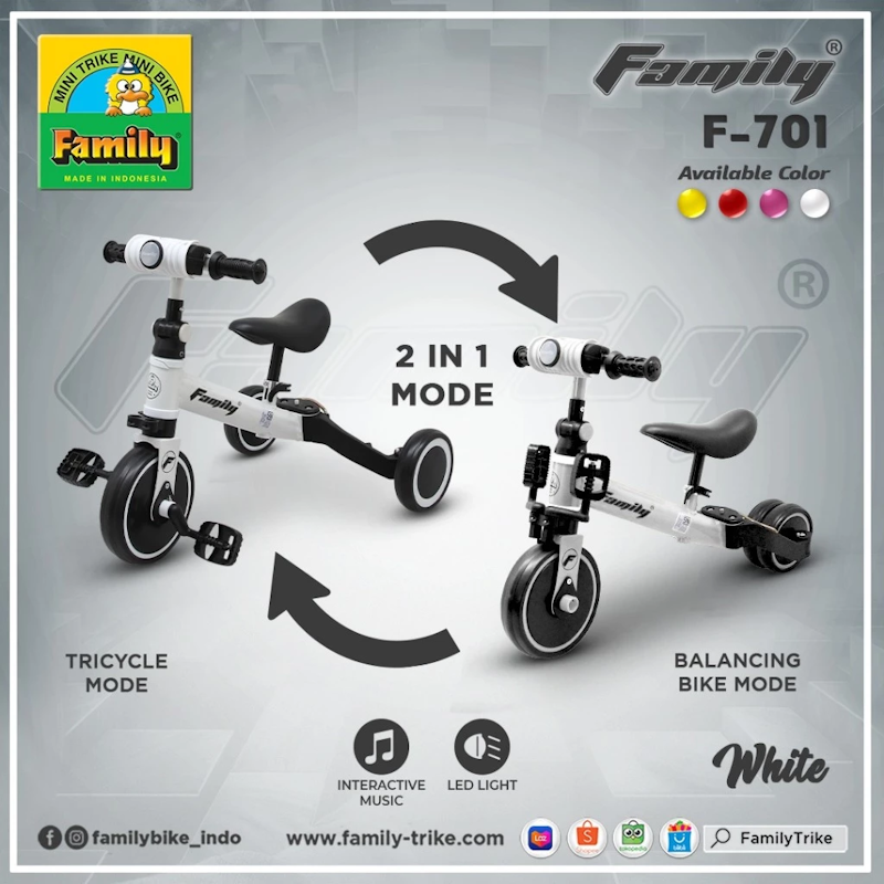 Family Balance Bike 2 in 1 5