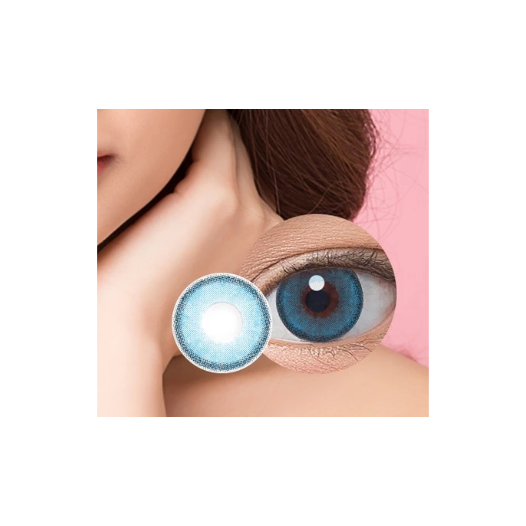 Living Color Miracle Softlens -6.00 Azure