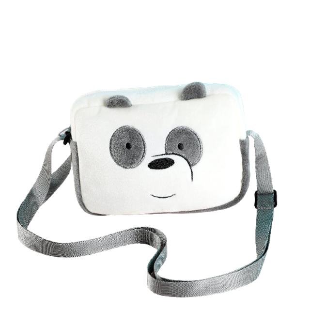 Miniso Tas Selempang We Bare Bears Crossbody Bag Plush 6941055151610