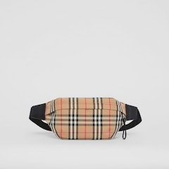 Vintage Check Bonded Cotton Medium Bum Bag