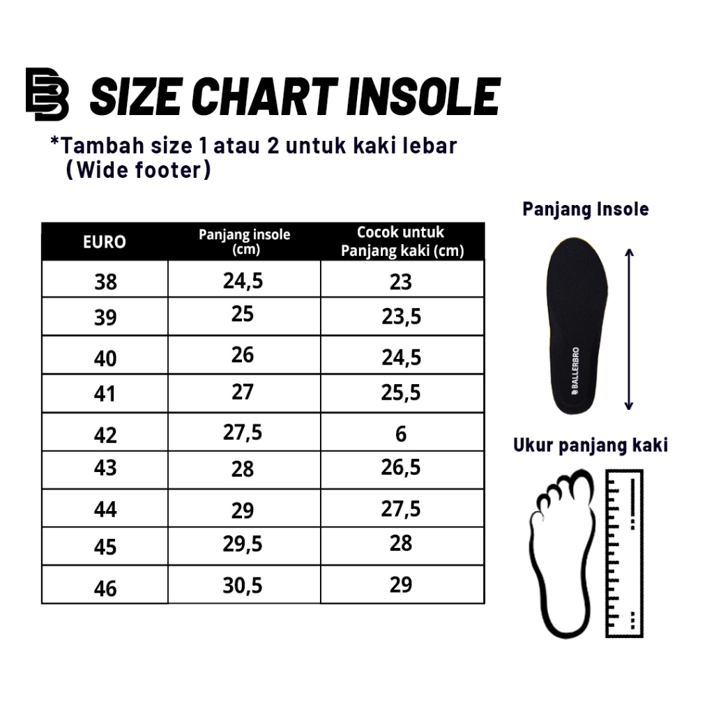 Perintis Proteksi Sejahtera Ballerbro Carbon Insole