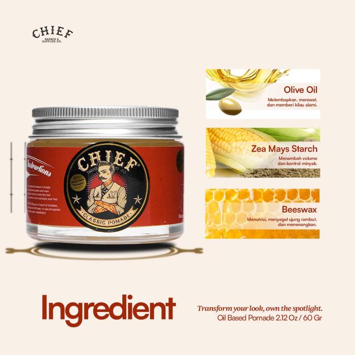 Chief Barber & Supplies Chief Classic Pomade