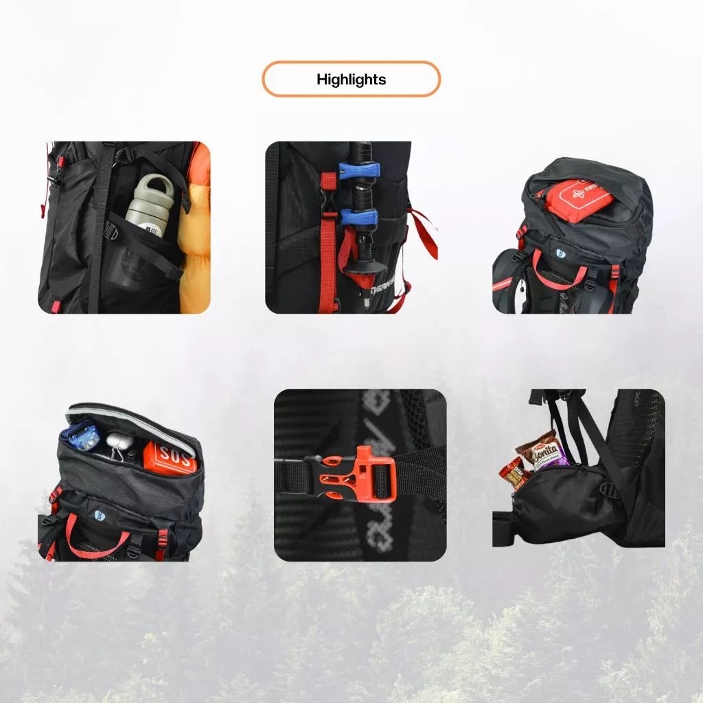 Bogaboo Indonesia Bogaboo Severin 50 Liter + Daypack 15 L