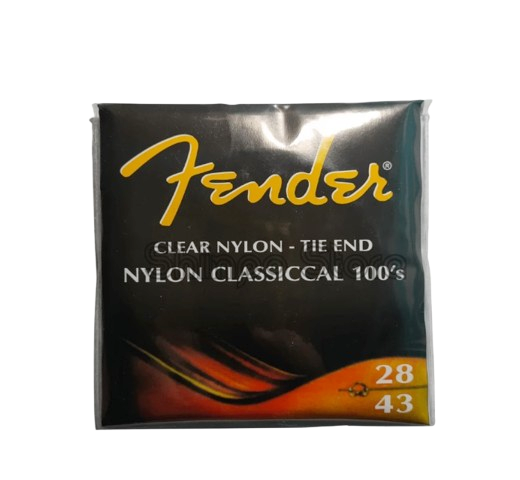 Fender Clear Nylon Tie End Nylon Classical 100's 0.28 Set