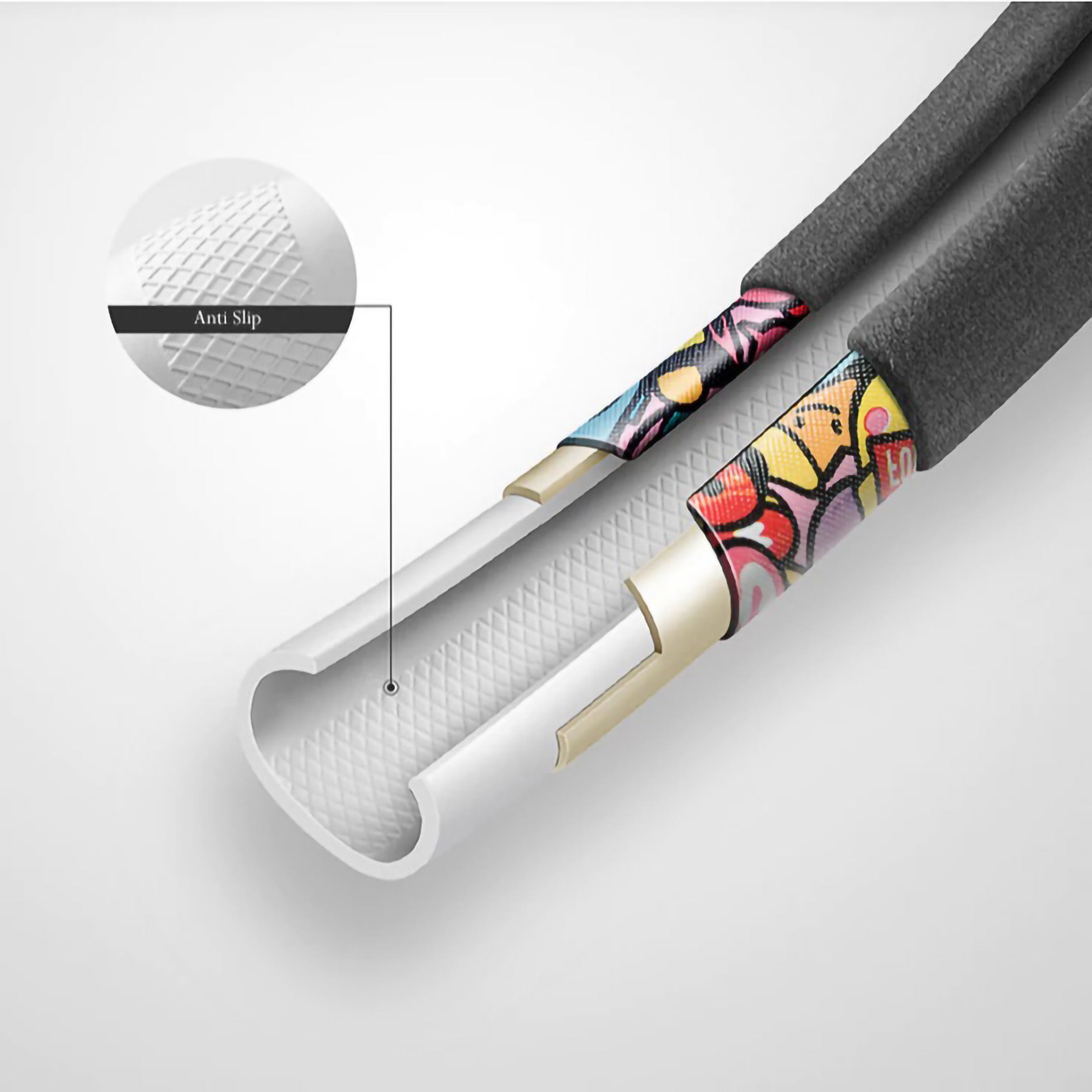  L.D.J Sarung Stir Mobil Motif Grafitty