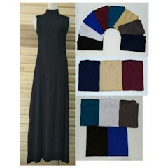 Gamis Turtleneck Tanpa Lengan