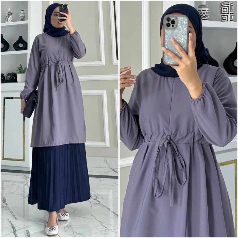  Zalfa Outfit Tunik Basic Polos