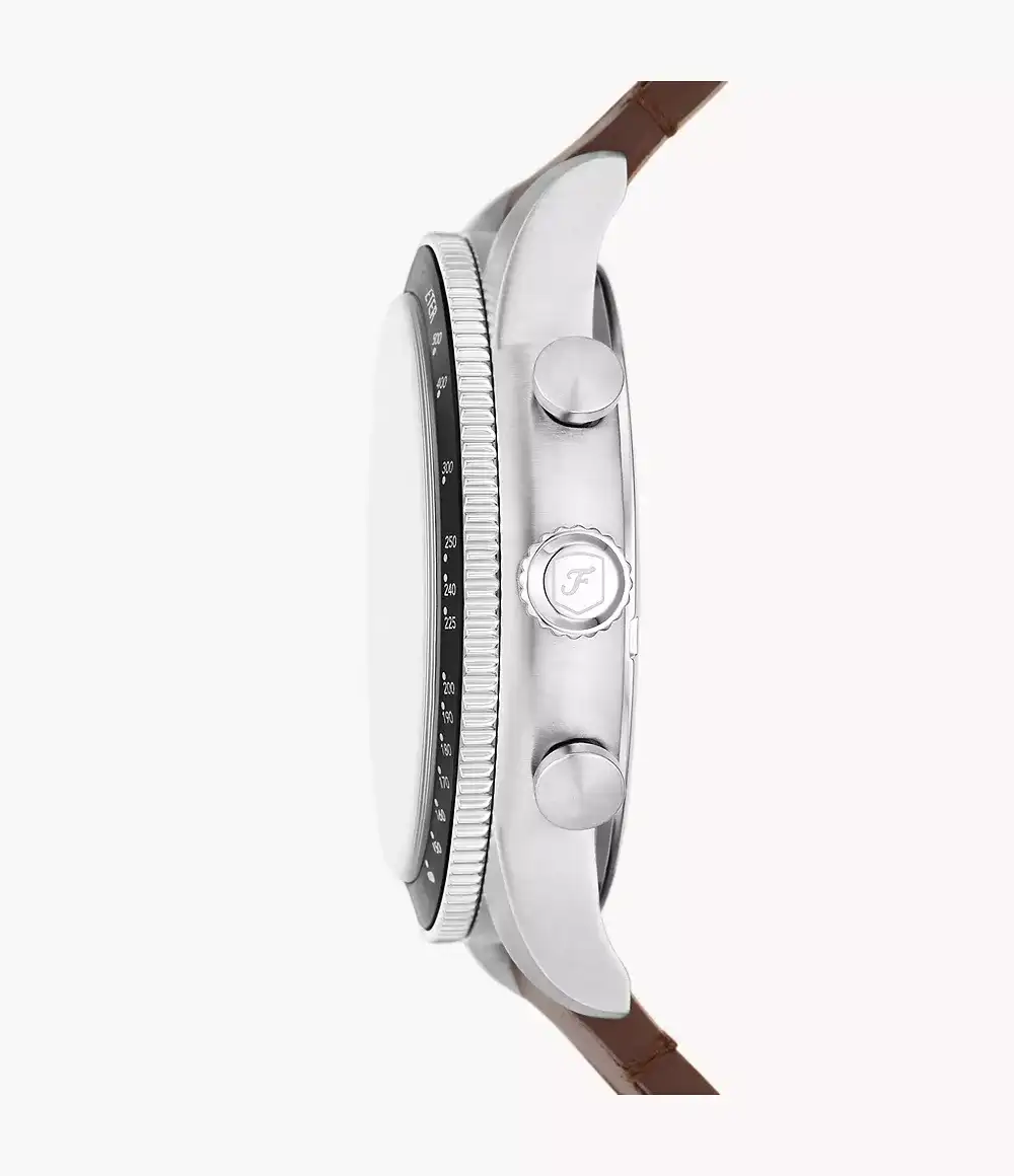 Sport Tourer Chronograph Brown Leather Watch 4