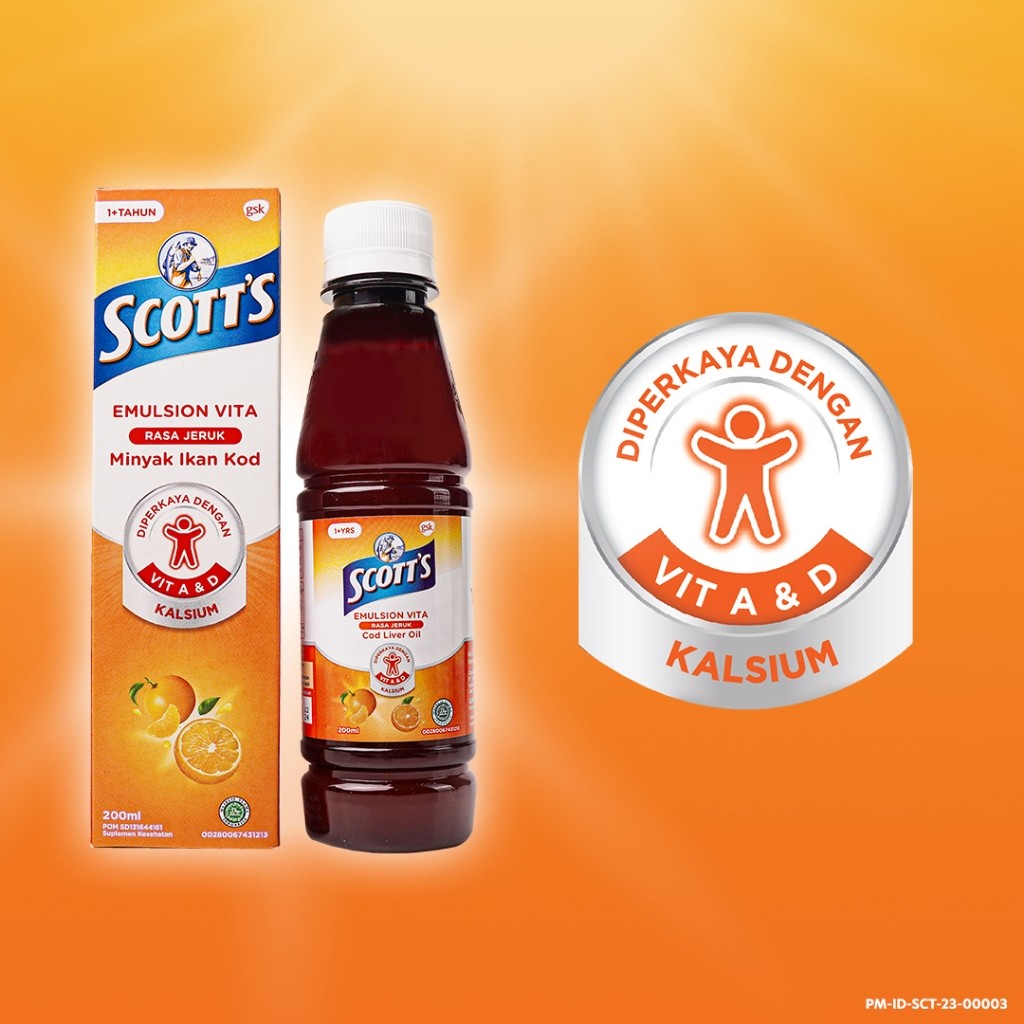GlaxoSmithKline Indonesia Scott's Emulsion Vita Rasa Jeruk