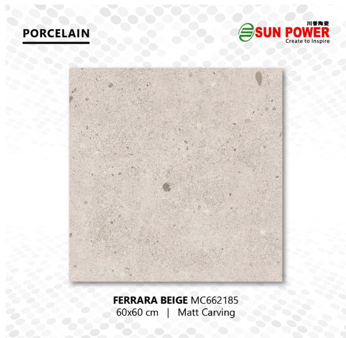 Sun Power Ceramics Sun Power Granit Lantai Anti Slip Ferrara 60x60 Matt R12