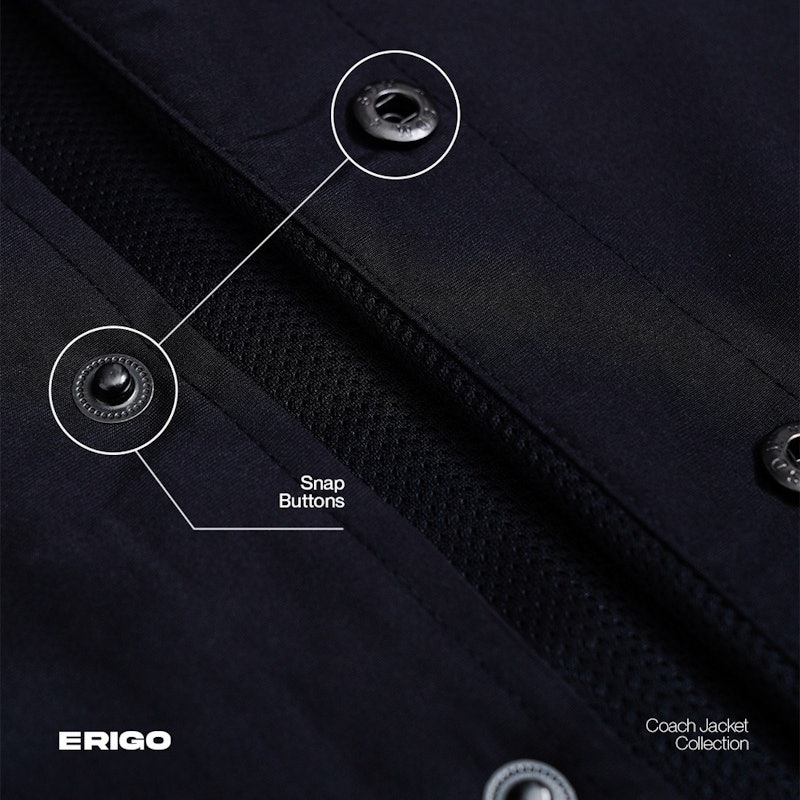ERIGO Coach Jacket Tiger Black Unisex 3