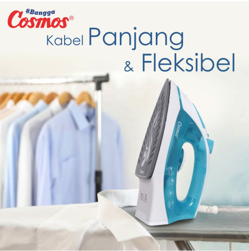 Cosmos Setrika Uap Ceramic Soleplate 5