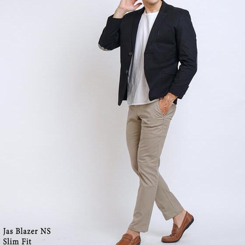 BOSS Jas Blazer Casual NS Slim Fit Hitam 3