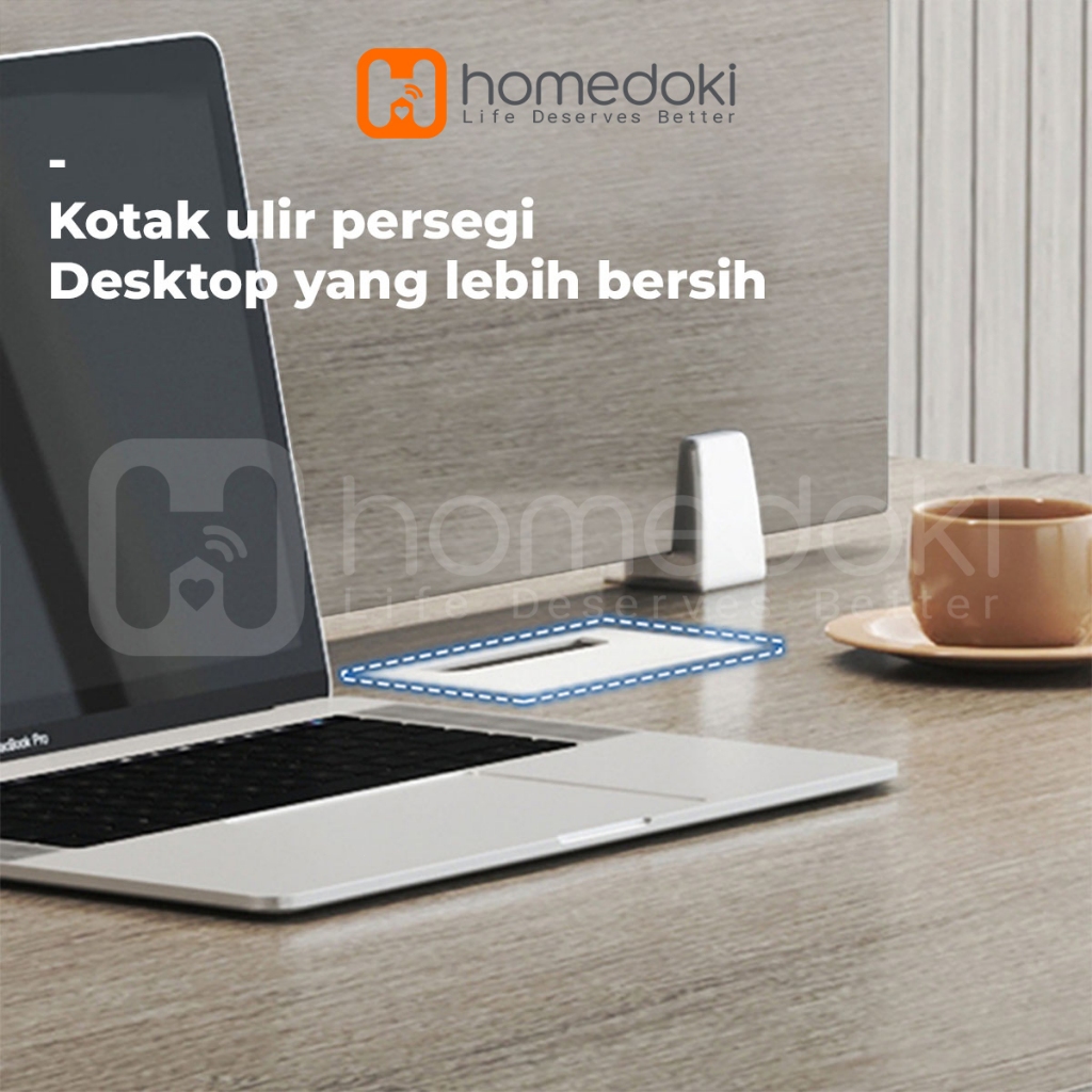 Homedoki Meja Kerja dengan Pembatas